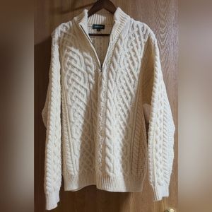 Orvis Cream Cable Knit Sweater